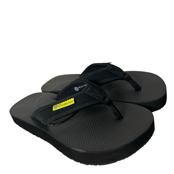 The Healing sole flip flop Black Sandals Woman’s Size 8.5 - Picture 1 of 6